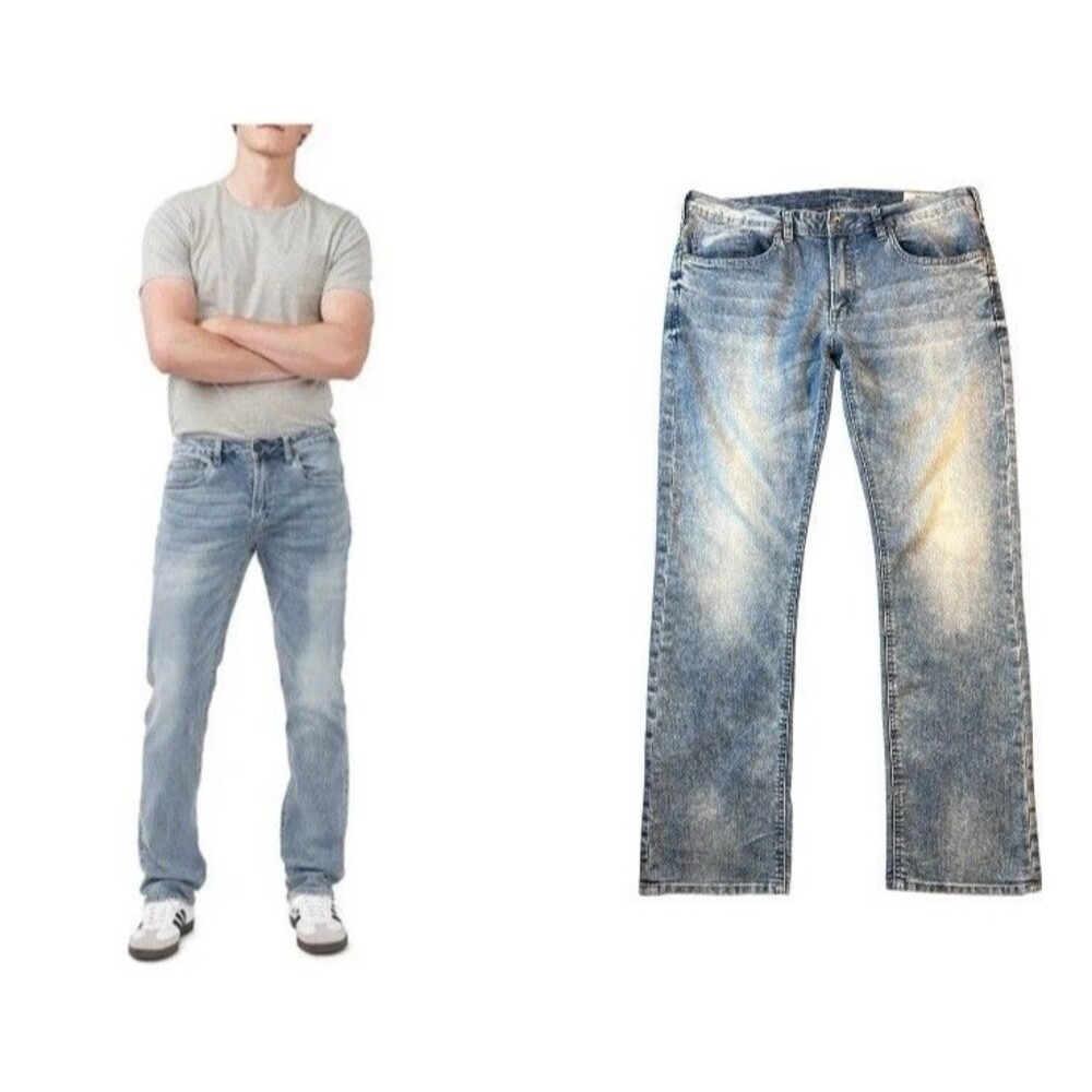 Buffalo David Bitten Six-X Slim Straight Stretch Jeans  34 x 32 (fits 36 x 31)